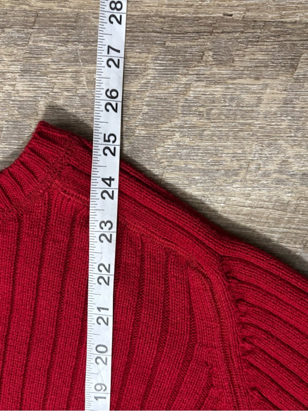 Polo Ralph Lauren Ribbed Knit Sweater Men's XL Red Cotton 90's Y2K Casual - Picture 6 of 8
